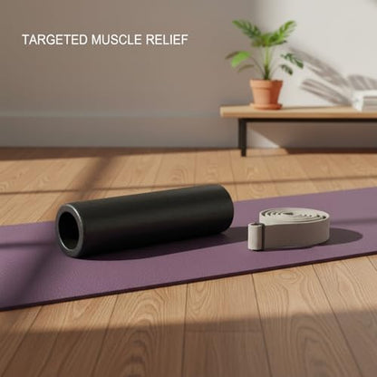 EPP Foam Roller, High-Density Firm Support for Yoga and Stretching, Compact 11.8 x 5.9 Inch Design (1 PC)