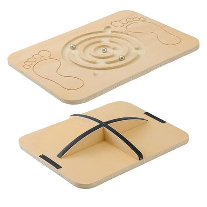 Maze Balance Board Wobble Board for Kids and Adult,up to 350 Ibs for Coordination Skills Obstacle Courses Sensory Balance Toys for Kids,Professional Rocker Balance Board for Physical Therapy.