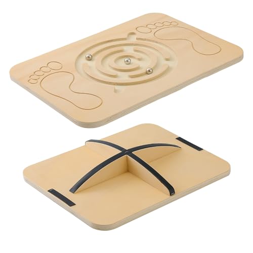 Maze Balance Board Wobble Board for Kids and Adult,up to 350 Ibs for Coordination Skills Obstacle Courses Sensory Balance Toys for Kids,Professional Rocker Balance Board for Physical Therapy.