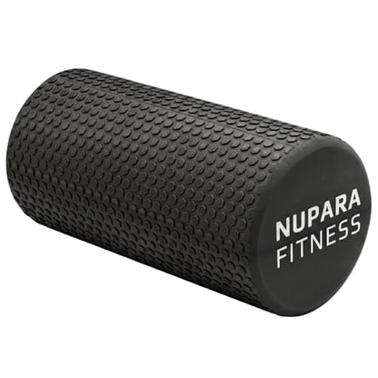 Foam Roller for Back, Legs, Hips, and Deep Tissue Muscles | Foam Roller for Physical Therapy, Exercise, Running, Cycling, Sports, Recovery, Yoga, and Pilates. (Black, 12 inch - Medium)