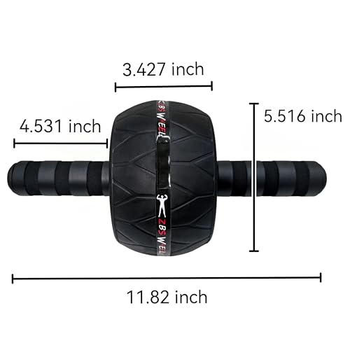 Ultimate Core Strength Wheel - Professional Ab Roller for Intense Home Workouts with Knee Support, Build Rock-Solid Abs & Total-Body Power
