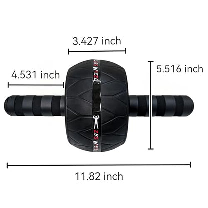 Ultimate Core Strength Wheel - Professional Ab Roller for Intense Home Workouts with Knee Support, Build Rock-Solid Abs & Total-Body Power