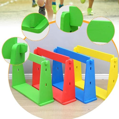 Adjustable Hurdle Set for Agility Training, Speed and Strength in Athletic Activities