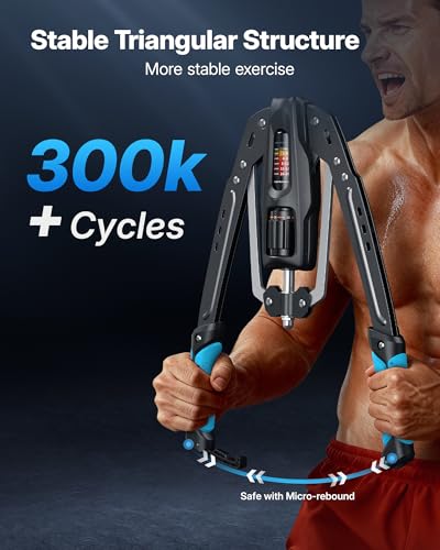 Merach Twister Arm Trainer, 22-440lb Hydraulic Power, Adjustable Home Chest Expander, Shoulder Muscle Training Fitness Equipment, Arm Enhanced Exercise Strengthener