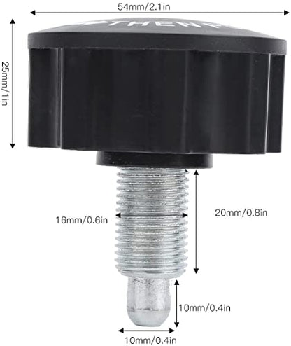 Pull-up Spring Knob Pop Pin for Most Exercise Bikes Equipments - Compatible with Statioanry Bikes, Weight Benches Size M16 Close to 5/8" (1-Pack)