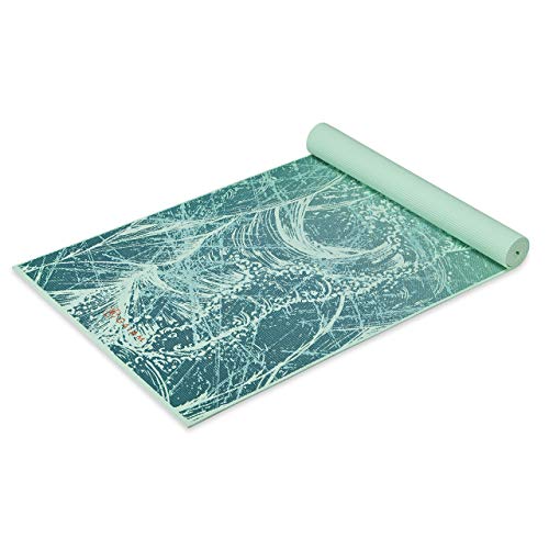 Gaiam Print Yoga Mat, Non Slip Exercise & Fitness Mat for All Types of Yoga, Pilates & Floor Exercises - color: Whirling Whisper