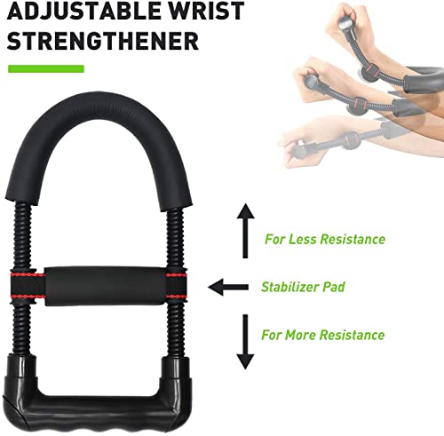Hand Grip Strengthener Workout Kit (10Pcs) Hands Grip Strength Trainer, Forearm Gripper, Finger Exerciser Stretcher Wrist Ball, Stress Relief Ball for Men and Women, Injury Recovery - color: HSK01N