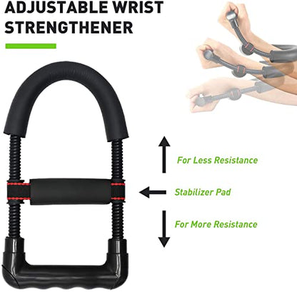 Hand Grip Strengthener Workout Kit (10Pcs) Hands Grip Strength Trainer, Forearm Gripper, Finger Exerciser Stretcher Wrist Ball, Stress Relief Ball for Men and Women, Injury Recovery - color: HSK01N