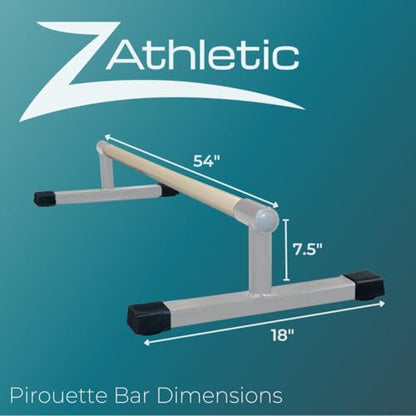 Z Athletic Gymnastics Pirouette Bar for Handstands - color: Grey