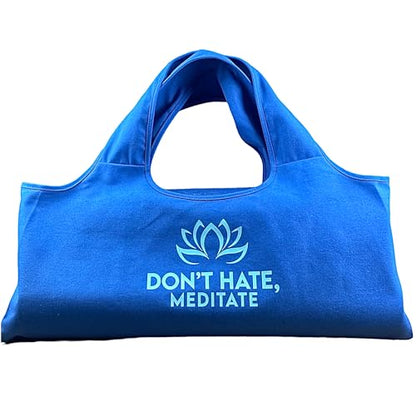 Yoga Bag, Exercise, Tote, Large Carrier, Shoulder Strap, Inner Pocket, Fits Most Mats, Recycled Cotton Canvas