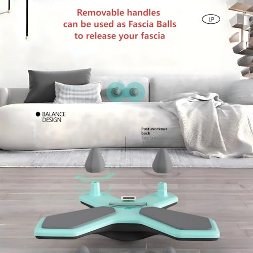 Workout Balance Board with Maze Game Core Trainer with Pleasure Wholesale 360° Tilt & Twist Plank Board with Multi-Functional Handles Phone Holder Plus Elbow Pad