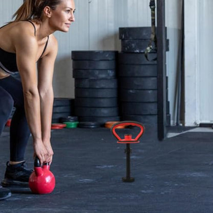 POPETPOP Adjustable Kettlebell Handle Kit with Anti Slip Grip and Stable Base Nut for Dumbbell Conversion Home Gym Fitness Accessories 12.59X7.48X4.72 Inches
