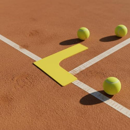 Qianly Tennis Floor Marker Wear-Resistant Flat Training Marking Pad Waterproof Throw Down Court Marker for Beginners, Kids