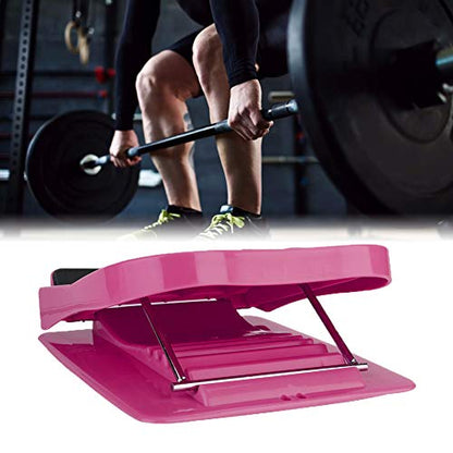 Calf Stretcher, Household Folding Foot Calf Stretcher, Leg Fitness Slant Pedal Board, Achilles Stretcher, Foot and Calf Stretcher, Calf Stretcher Slant Board - color: Pink