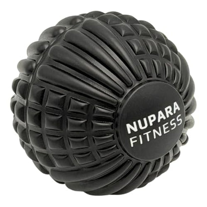 Massage Ball - Myofascial Release Ball for Recovery in Muscles, Shoulder, and Back. Trigger Point Massage and Pressure Point Therapy. (5-inch) - color: Black