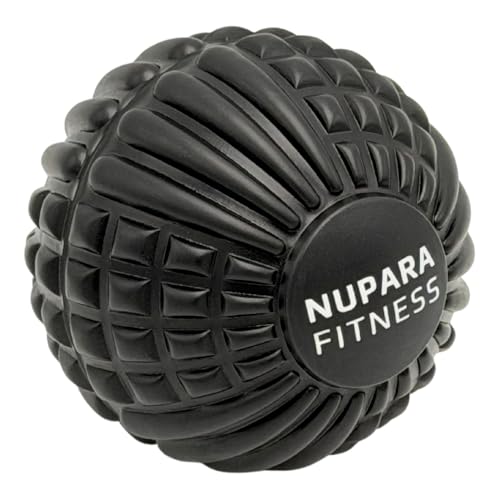 Massage Ball - Myofascial Release Ball for Recovery in Muscles, Shoulder, and Back. Trigger Point Massage and Pressure Point Therapy. (5-inch) - color: Black