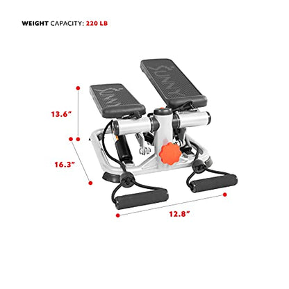 Sunny Health & Fitness Mini Stepper w/LCD Monitor & Adjustable Step Height - color: Grey