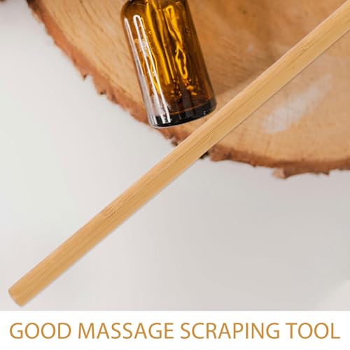 Wood Massage Stick for Neck and Shoulder Guasha Scraping Massage Roller Stick for Full Body Relaxation and Mobility Training
