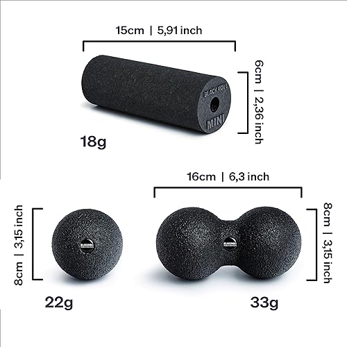 Blackroll Foam Roller BlackBox Set, Massage Balls for Shoulders, Trigger Point, Muscle Knots, Myofascial Release Muscle Strengthening & Recovery Kit, Muscle Recovery Fitness, Pressure and Pain Relief…