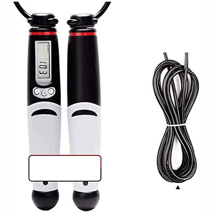 Jump Rope, Speed Digital Counting Skipping Rope with Calorie Counter and, Adjustable Length-Jumping Rope for Fat Burning Exercises