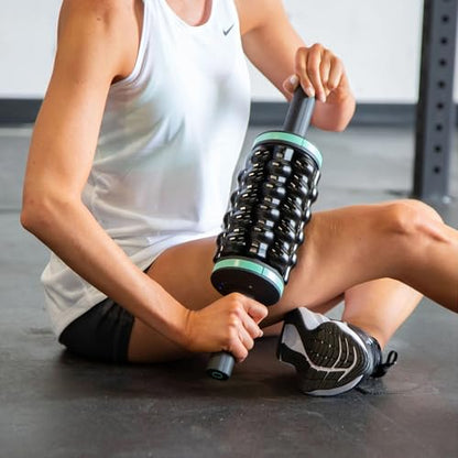 Chirp RPM Rolling Percussive Massager – Deep Tissue Muscle Massager and Back Roller with Hands-Free Base, Rechargeable Leg Massager Roller, 5-Speed Massage Roller Stick for Legs, Foot & Calf Massager - style: RPM