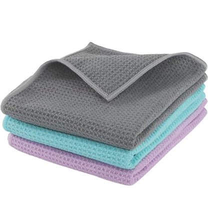 Microfiber Gym Towels 3 Pack, Quick-Drying Yoga Towels for Sport, Workout Equipment, Home and Gym, 16 Inches x 27.5 Inches