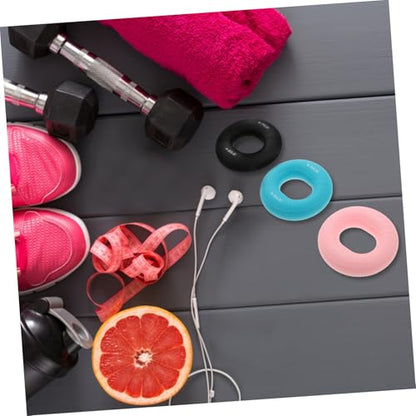 3Pcs Hand Grip Strength Trainer Multi-resistance Forearm Exerciser Rings for Grip and Finger Strength Portable Practical Hand Training Tool