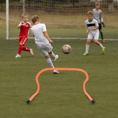 Cabilock 2pcs Agility Speed Hurdles 23cm Lightweight Plastic Training Obstacles for Football Track Running Agility and Speed Drills