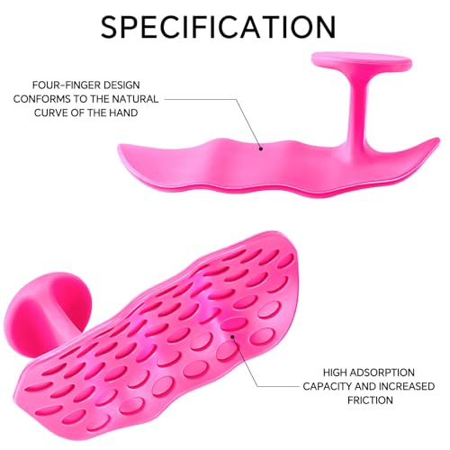 Anti-Slip Workout Grips - Widened and Thickened Rubber Hand Protector Ryptfit Grips for Weightlifting, Pull-ups, Gym for Men and Women, Silicone Gym Grip Pads, Soft, Pal