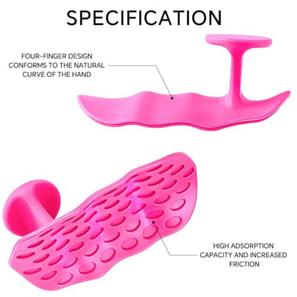 Anti-Slip Workout Grips - Widened and Thickened Rubber Hand Protector Ryptfit Grips for Weightlifting, Pull-ups, Gym for Men and Women, Silicone Gym Grip Pads, Soft, Pal