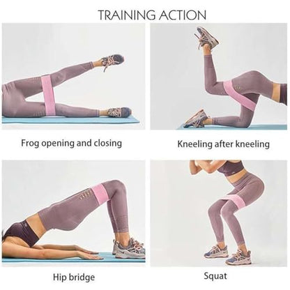 Booty Bands for Women - Non-Slip Workout Bands with 3 Styles - Stretch with Carry Bag for Women Men, Suitable for Home, or Gym Training Equipment