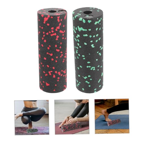 LIOOBO 2pcs Balance Yoga Roller Compact Muscle Massage Roller for Travel for Back Leg Arm Pain Relief