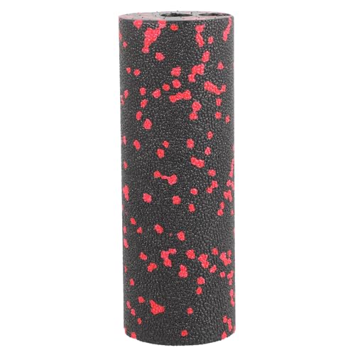 SOLUSTRE Portable Compact Foam Roller Column, Hard Hollow Fitness Massager for Muscle Relaxation and Body Rolling, Red Compact Exercise Therapy Tool for Travel and Home Use