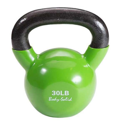 Body-Solid Vinyl Coated Kettlebells with Kettle Grip Handles, Perfect Kettlebells for Weight Training and Core Workout Exercise Equipments