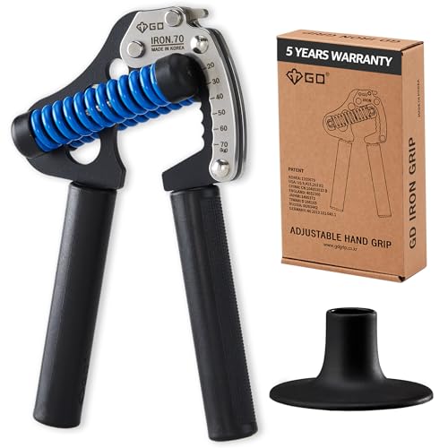 GD IRON GRIP 70 Hand Grip Strengthener (Adjustable hand grip) Wrist and Forearm Strength Trainer Hand Strengthner