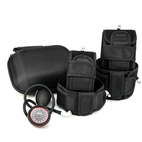 BFR Training System Blood Flow Restriction Bands Complete Arm Package，Upper and Lower limbsfor Rock-Solid Results (Full Set), black