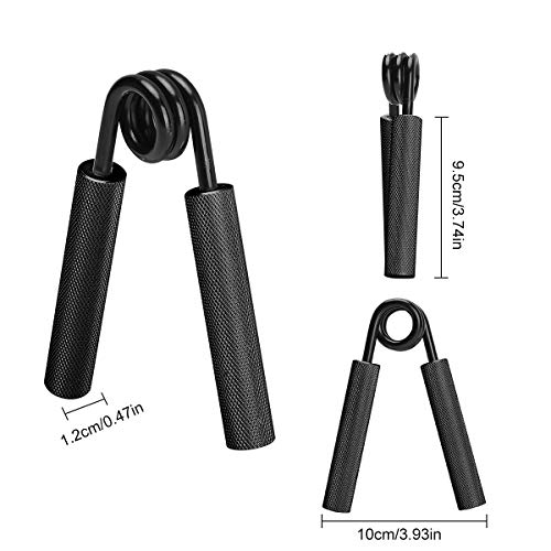 Hand Grip Strengthener,3 Pack (150,200,250lbs) Grip Strength Trainer Forearm Strengthener Hand Strengthener for Home Gym & Office - color: Black