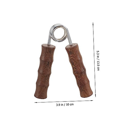 1pair Wooden Hand Gripper Kit Fitness Arm Strength Trainer Non-skid Grip for Home Gym Hand Exerciser for Strengthening Fingers Forearms for Workout Enthusiasts