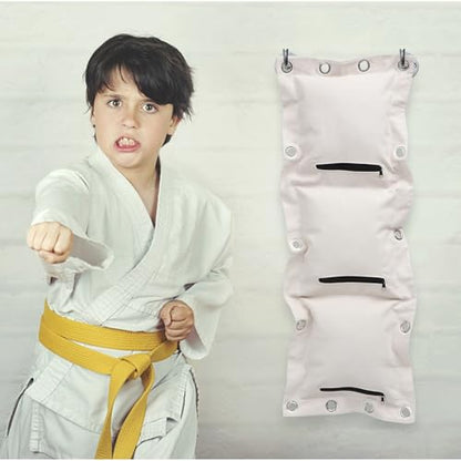 POPETPOP Thickened Wing Style Triplet Boxing Wall Target Sandbag, Hanging Type Empty Fitness Sandbag for Home Workout Training