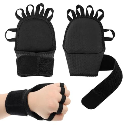 Workout Gloves for Men & Women, Wrist Wraps for Weightlifting Fingerless Gym Gloves with Wrist Support, Breathable Palm Padding Ideal for Gym, Fitness, Cross Training, Cycling