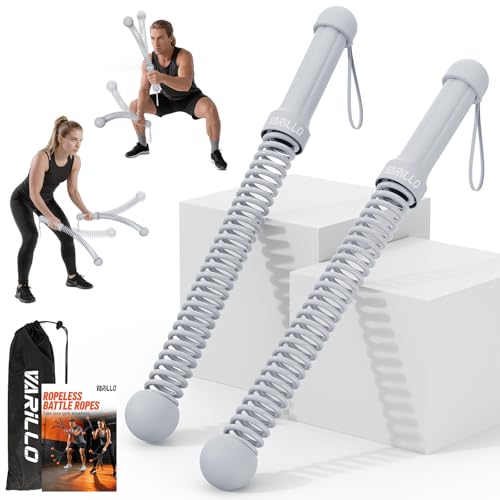 Ropeless Battle Ropes for Home Gym, Portable Cordless Weighted Battle Rope - size: Standard Gray