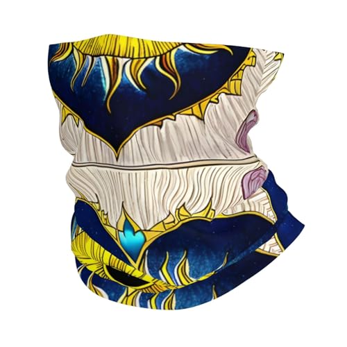 Cartoon Heart Sun Prints Multifunctional Sport Headband – Seamless Stretch Neck Gaiter for Hiking, Biking, Running & Outdoor Activities – Soft, Quick-Dry, No-Fade Design