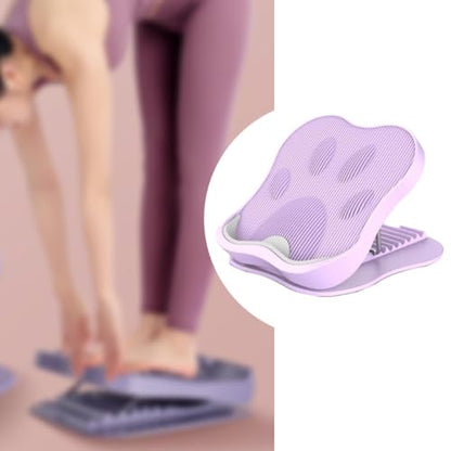 predolo Calf Stretching Board Foldable Adjustable Calf Stretcher Incline Board Fitness Pedal Equipment Anti Slip Portable Material Suitable for Office Indoor, Violet