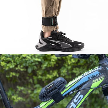 Trilancer Elastic Cinch Straps with Anti-Slip Strips, 14 "x 2" (6 Pack) Multipurpose Hook and Loop Bundling Straps for Hose, Cords, Bike, Luggage, Camping, Yoga Mats - size: 14"(6 pcs)