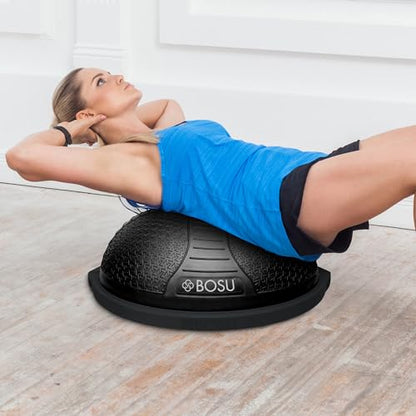 Bosu Pro NexGen 25IN Home Fitness Exercise Gym Balance Trainer with Pump - color: Black