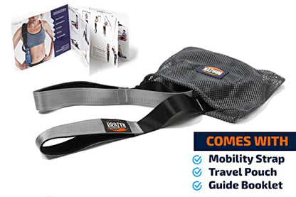 Brazyn Mobility Stretching Strap | Multi-Functional 12-Loop Strap for Stretching, Yoga, Physical Therapy, Pilates, Dance and Gymnastics
