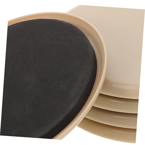 5pcs Carpet Hardwood Furniture Sliders Sliding Pads for Tables Chairs Desks Cabinets Noiseless Moving Gliders for Floor Protection - size: 12.50X12.50X1.00CM