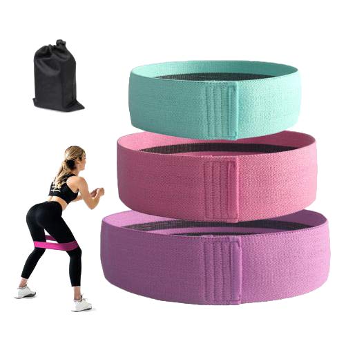 Booty Bands, Non Slip Resistance Bands for Legs and Butt, Workout Bands Exercise Bands Glute Bands for Women, 3 Pack