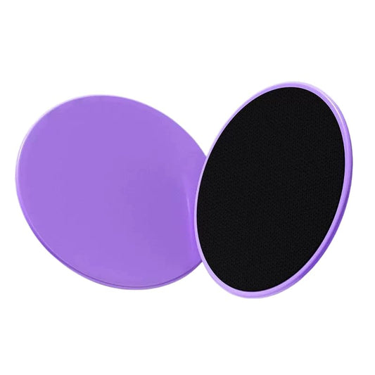 Core Sliders for Working Out, Dual Sided Exercise Gliding Discs, Home Gym Leg Shaping Workout Sliders 2 Pack - color: Purple pair
