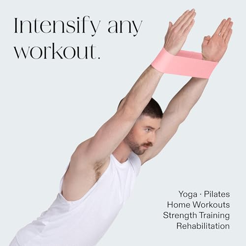 Bala Bands Resistance Bands, Non-Slip Fabric Exercise Bands - color: BLUSH, CHARCOAL, SAND, size: Resistance Bands (Set of 3)